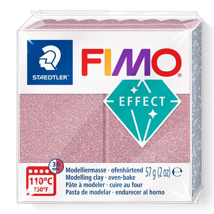 Muovailumassa Staedtler FIMO effect Metallic 57 g ruusukulta