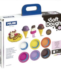 Muovailuvahasetti Milan Ice Cream & Waffles 6 x 59 g