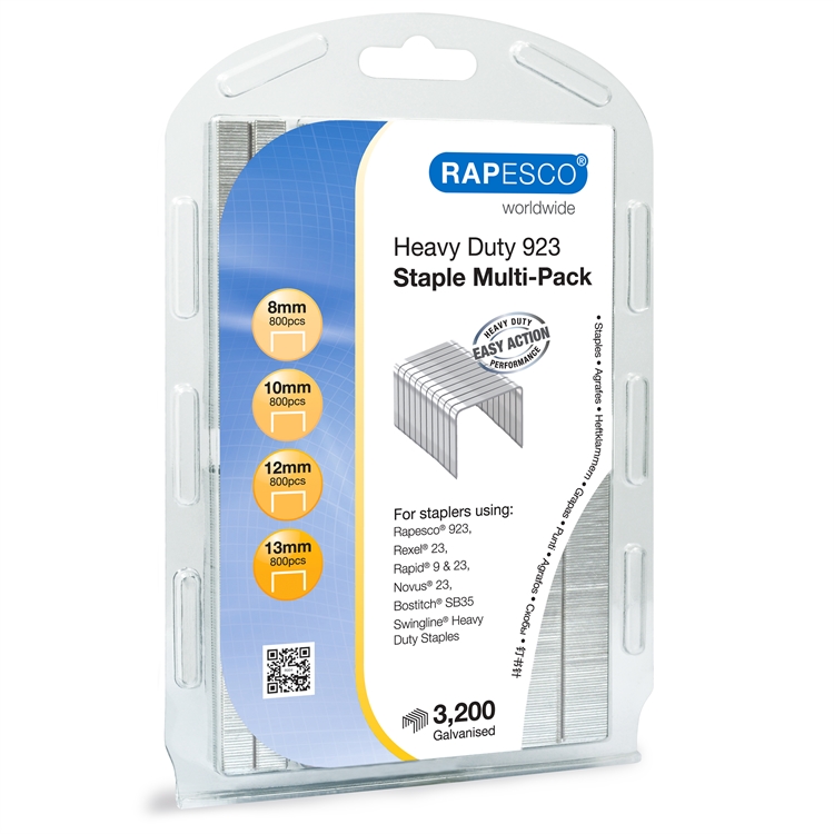 Niitti Rapesco Heavy Duty (9)23 monikokopakkaus /3200