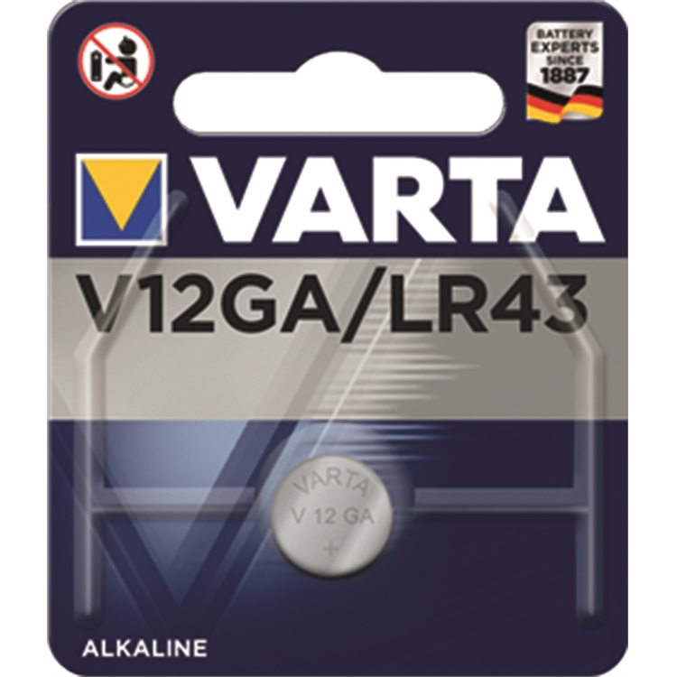 Alkaliparisto Varta Electronics V12GA LR43