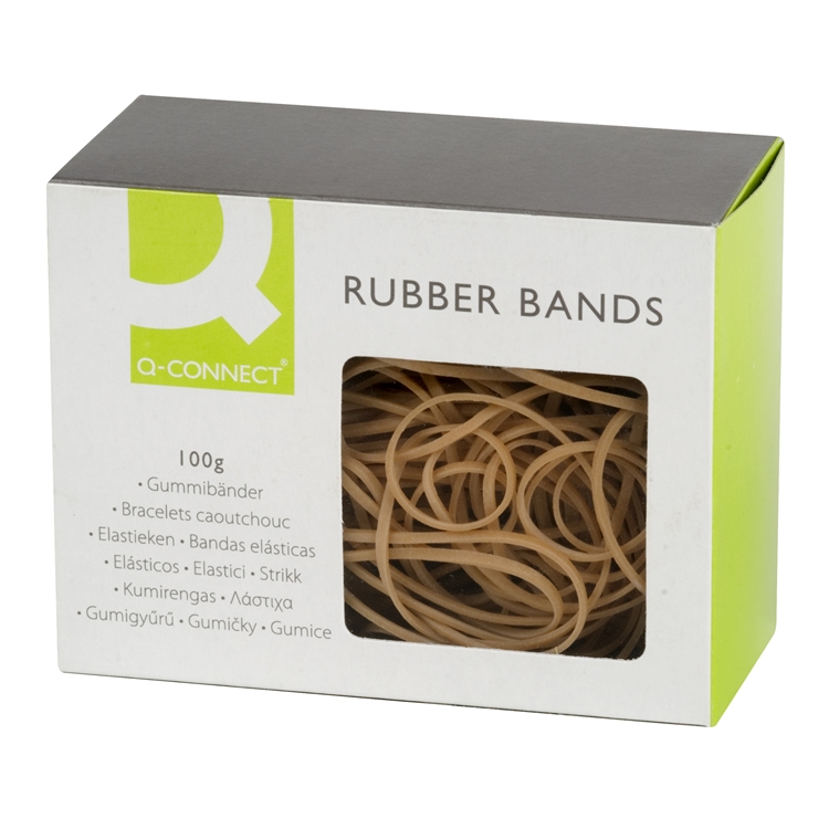 Kumilenkki Q-CONNECT no. 38 3 x 150 mm ruskea 500 g