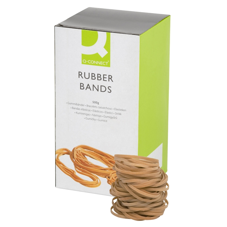 Kumilenkki Q-CONNECT no. 32 3 x 80 mm ruskea 500 g