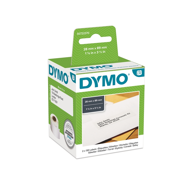 Osoitetarra DYMO LabelWriter 28 x 89 mm /260