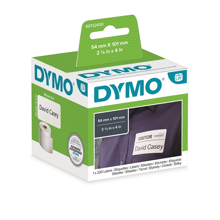 Lähetys- ja nimitarra DYMO LabelWriter 54 x 101 mm /220