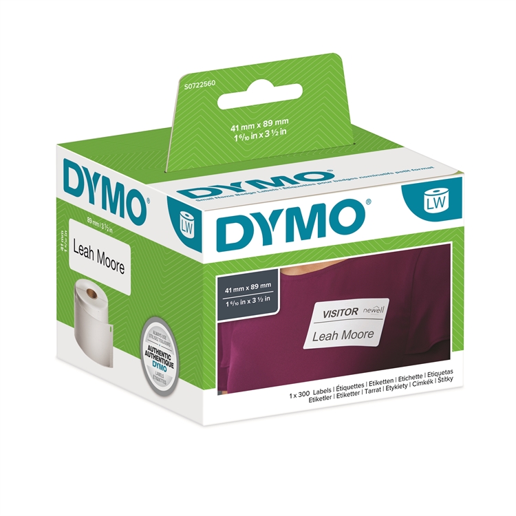 Nimilappu irrotettava DYMO LabelWriter 41 x 89 mm /300