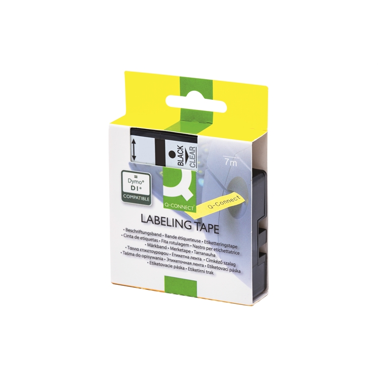 Tarrakasetti Q-CONNECT DYMO D1 40910 9 mm kirkas/musta