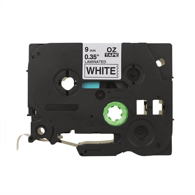 Tarrakasetti Q-CONNECT Brother TZe221 9 mm valkoinen/musta
