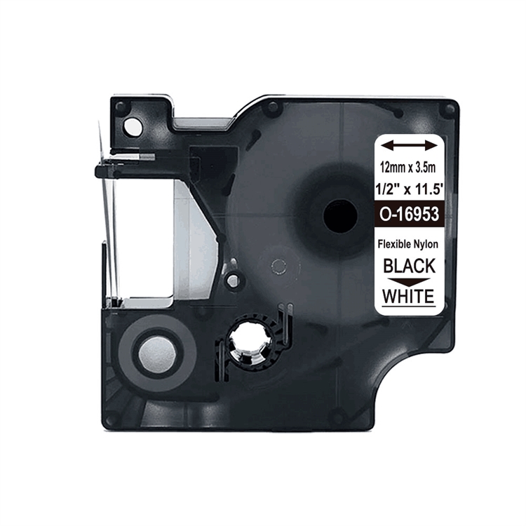 Tarrakasetti Q-CONNECT DYMO D1 16953 12 mm valkoinen/musta