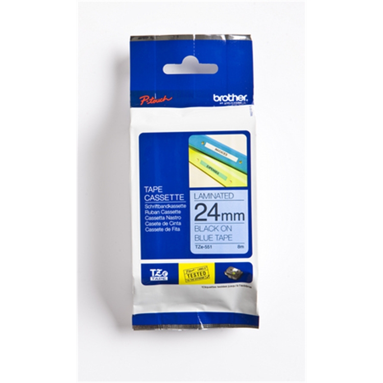 Tarrakasetti Brother TZe551 24 mm sininen/musta