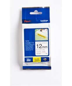 Tarrakasetti Brother TZeS231 12 mm valkoinen/musta