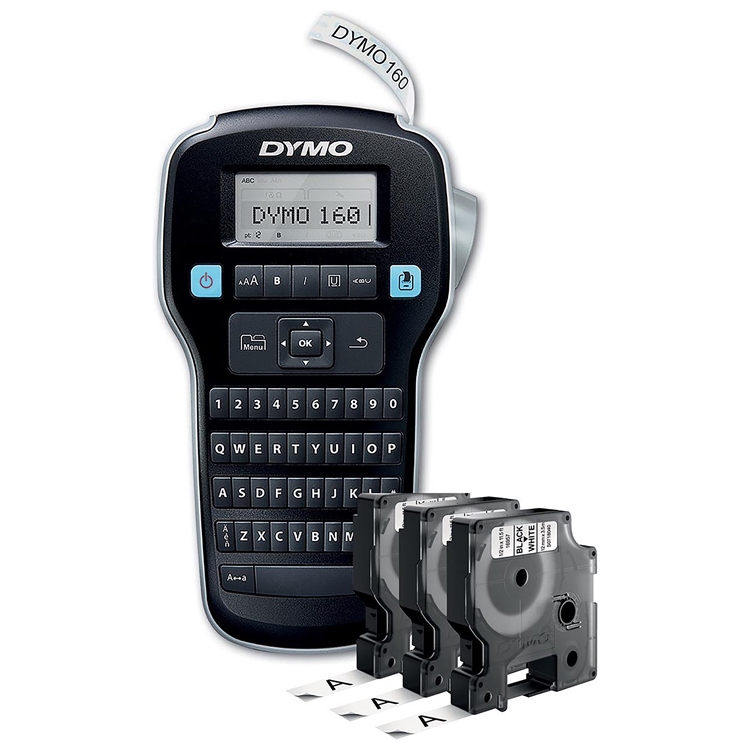 Tarratulostin DYMO LabelManager 160 + 3 tarrakasettia