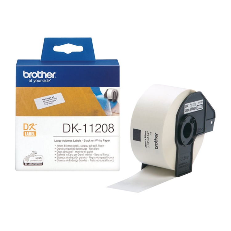 Osoitetarra Brother DK-11208 38 x 90 mm /400