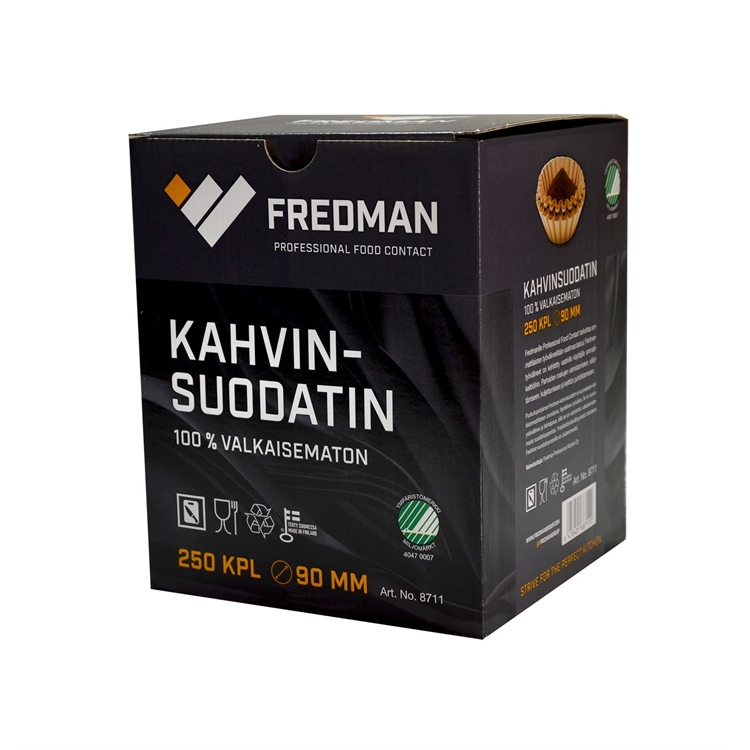 Suodatinpaperi Fredman 90 mm ruskea 250 kpl