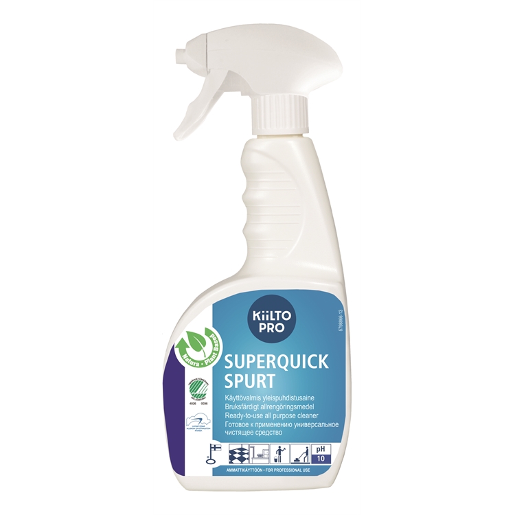 Yleispuhdistusaine Kiilto Pro Superquick Spurt 750 ml