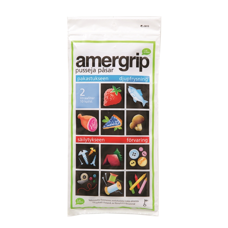 Pakastepussi Amergrip 2L 10 kpl