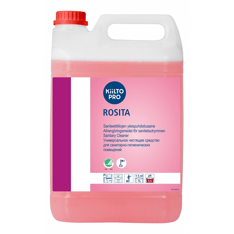 Saniteettitilojen puhdistusaine Kiilto Pro Rosita 5L