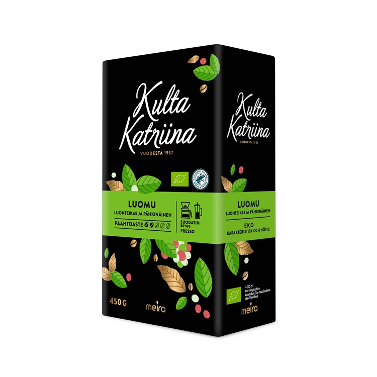 Kahvi Kulta Katriina Luomu suodatinjauhatus 450 g