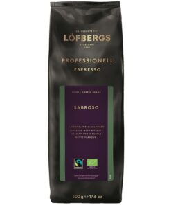 Kahvi Löfbergs Sabroso Espresso luomu RK papu 500g