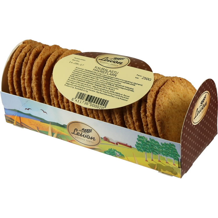 Keksi Leivon Kauralastu 250 g