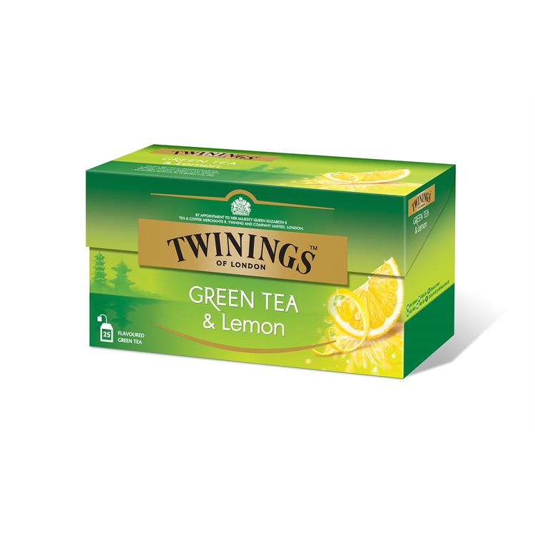 Tee Twinings Green Tea-Lemon 25 kpl