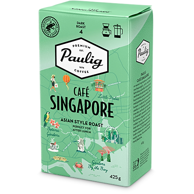 Kahvi Paulig Singapore HJ 425 g Rainforest Alliance