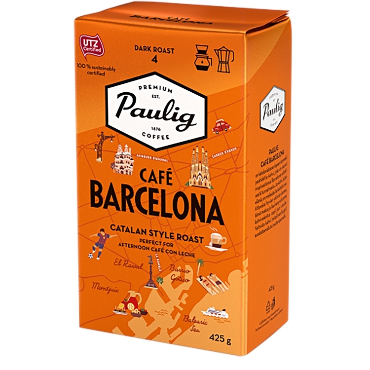 Kahvi Paulig Barcelona SJ 425 g UTZ-sertifioitu