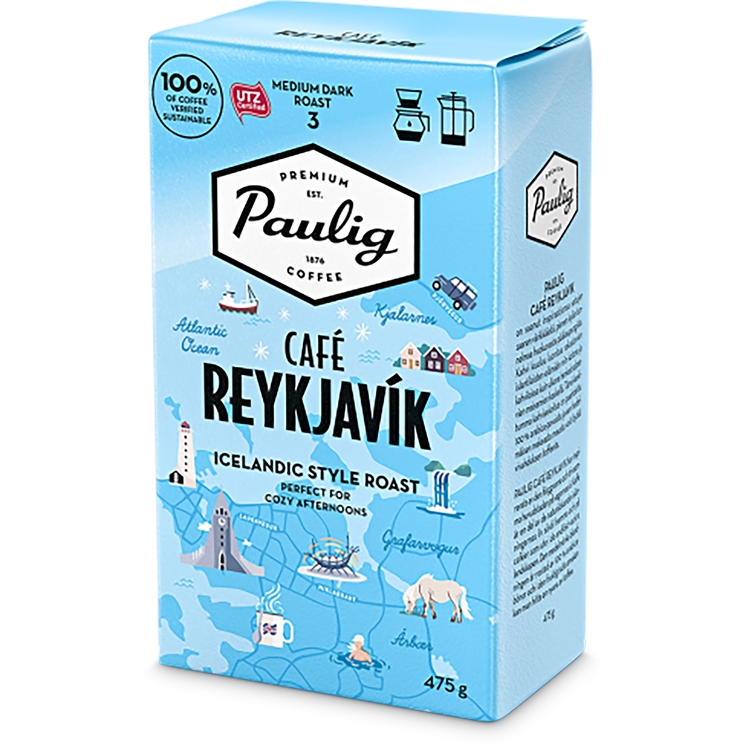 Kahvi Paulig Reykjavik SJ 475 g UTZ-sertifioitu