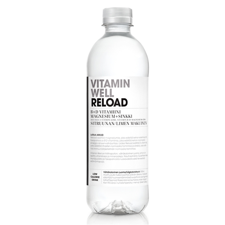 Vitamiinivesi Vitamin Well Reload 12 x 0,5L (ei sis. pant)
