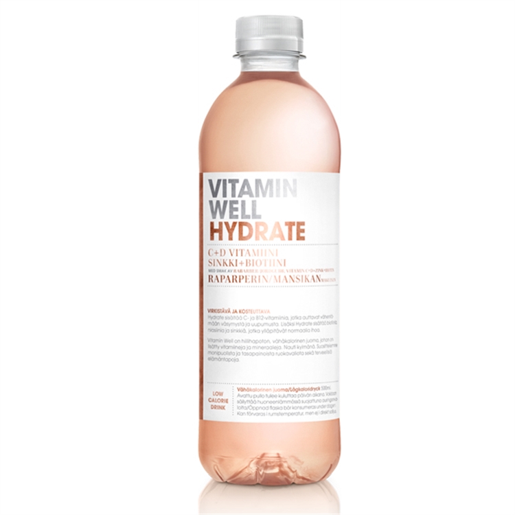 Vitamiinivesi Vitamin Well Hydrate 12 x 0,5L (ei sis. pant)