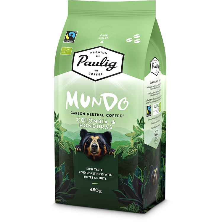 Kahvi Mundo Kolumbia kahvipapu 8 x 450 g