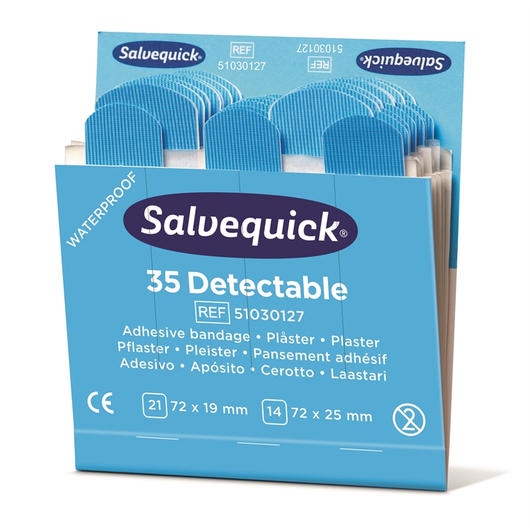 Muovilaastari Salvequick sininen /6x35