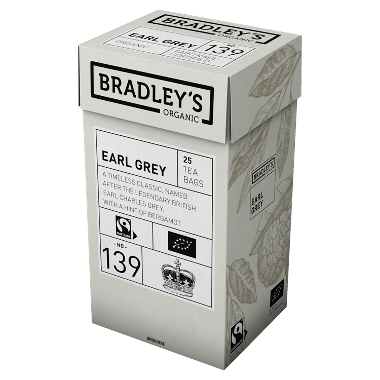 Tee Bradley's Organic Earl Grey 4 x 25 kpl