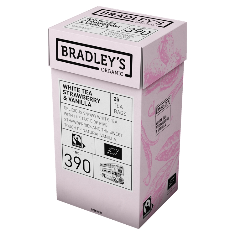 Tee Bradley's Organic Strawberry & Vanilla 4 x 25 kpl