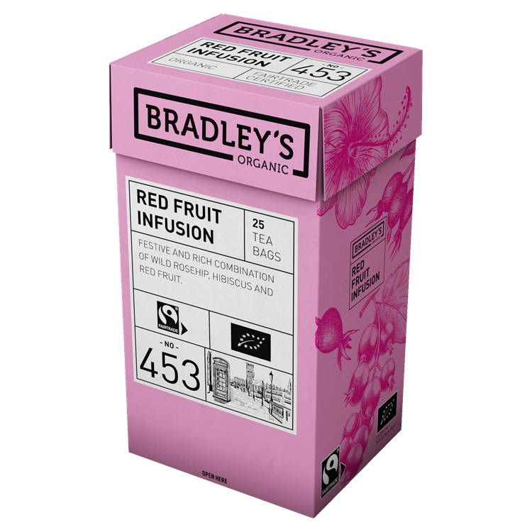 Tee Bradley's Organic Fruit Infusion 4 x 25 kpl