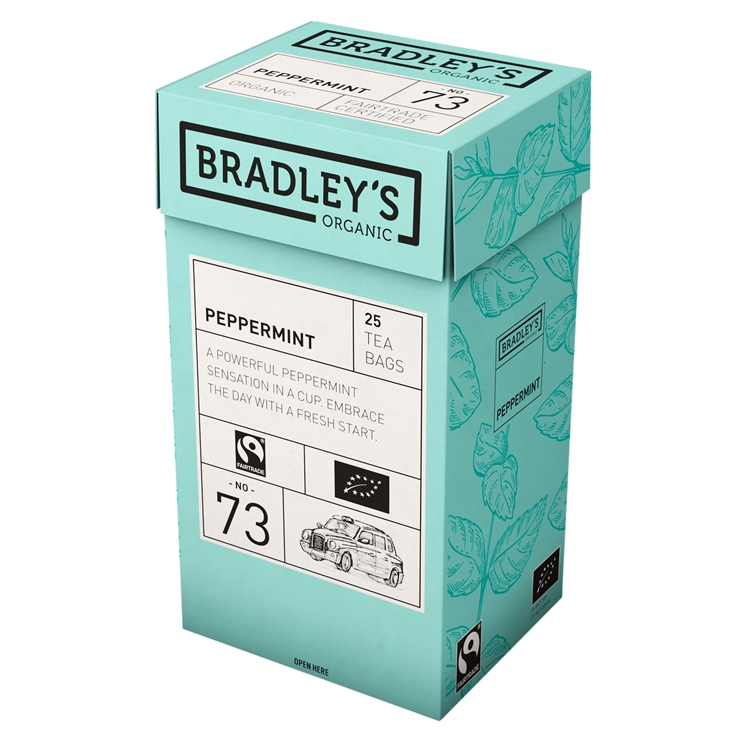 Tee Bradley's Organic Peppermint yrttihauduke 4 x 25 kpl