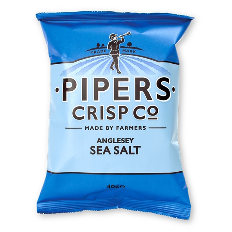Perunalastu Pipers Anglesey Sea Salt Crisps 40 g