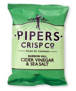 Perunalastu Pipers Cider Vinegar & Sea Salt Crisps 40 g
