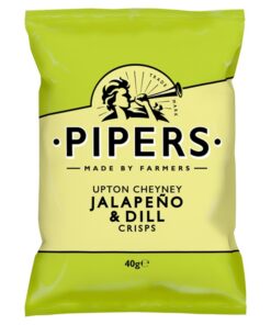 Perunalastu Pipers Upton Cheyney Jalapeno & Dill Crisps 40 g