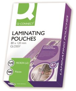 Laminointitasku Q-CONNECT 80 x 120 mm 125 mic /100