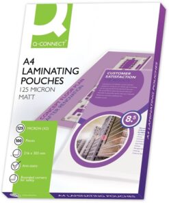 Laminointitasku Q-CONNECT A4 125 mic matta /100