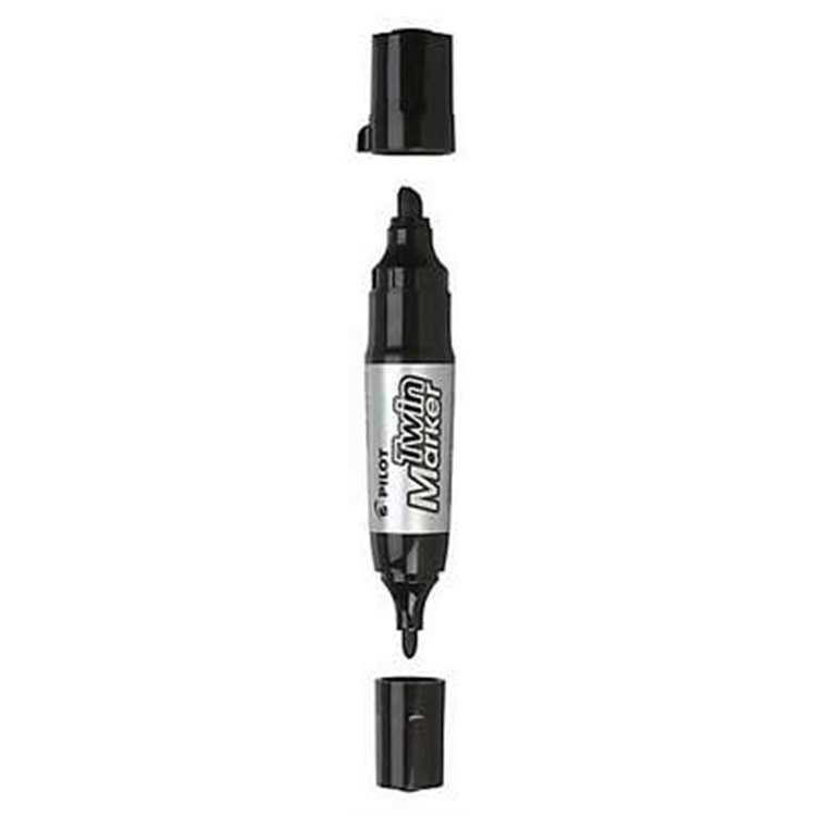 Huopakynä Pilot BeGreen Twin Tip Marker Jumbo musta