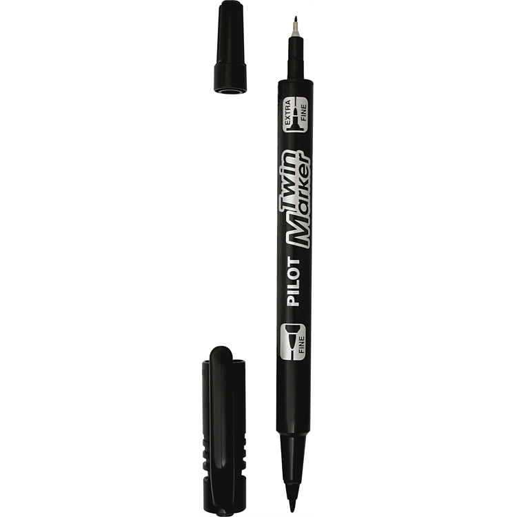 Huopakynä Pilot BeGreen Twin Tip Marker musta