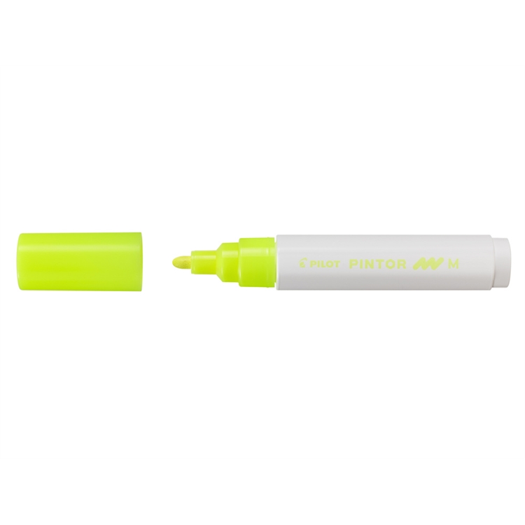 Maalikynä Pilot Pintor Paint Marker medium neonkeltainen