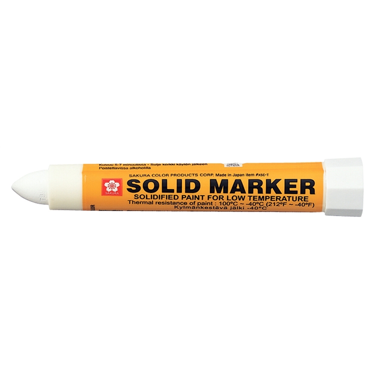 Maalikynä Sakura Solid Marker XSC-T valkoinen