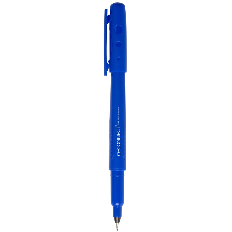 Kuitukärkikynä Q-CONNECT Fineliner 04 sininen