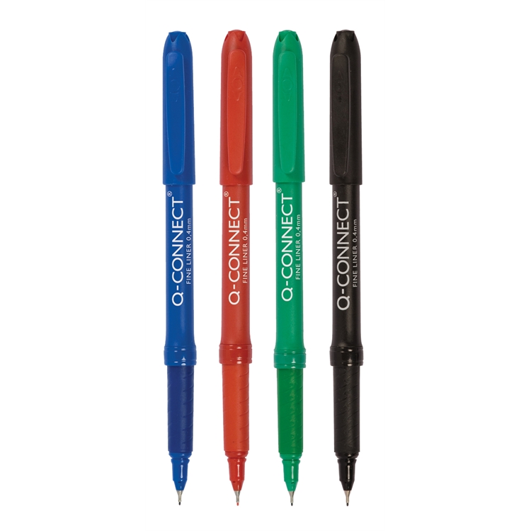 Kuitukärkikynä Q-CONNECT Fineliner 04 vihreä