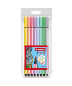 Kuitukärkikynä STABILO Pen 68 Pastel värilajitelma /8