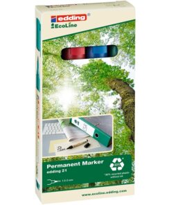 Huopakynä Edding 21 Ecoline 1,5-3mm värilajitelma 4 kpl