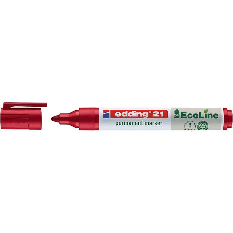 Huopakynä Edding 21 Ecoline 1,5-3mm punainen