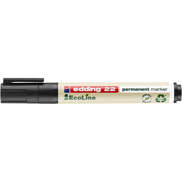 Huopakynä Edding 22 Ecoline 1-5mm musta